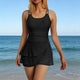 Flowy Ruffle Skirted Swim Dress for Women