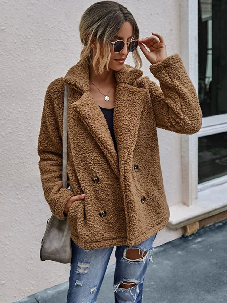 Jennifer | Cozy Teddy Fleece Coat - Picela