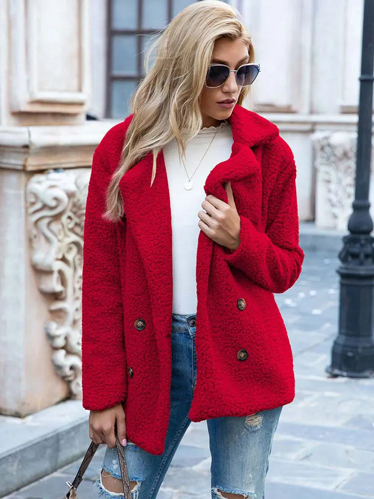 Jennifer | Cozy Teddy Fleece Coat - Picela