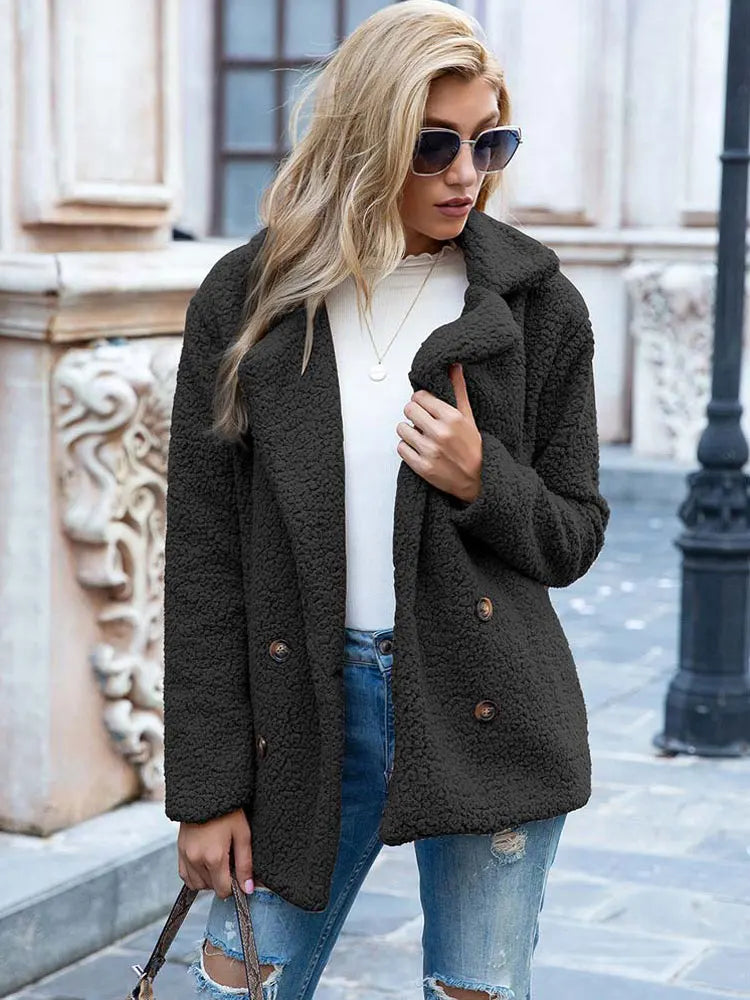 Jennifer | Cozy Teddy Fleece Coat - Picela