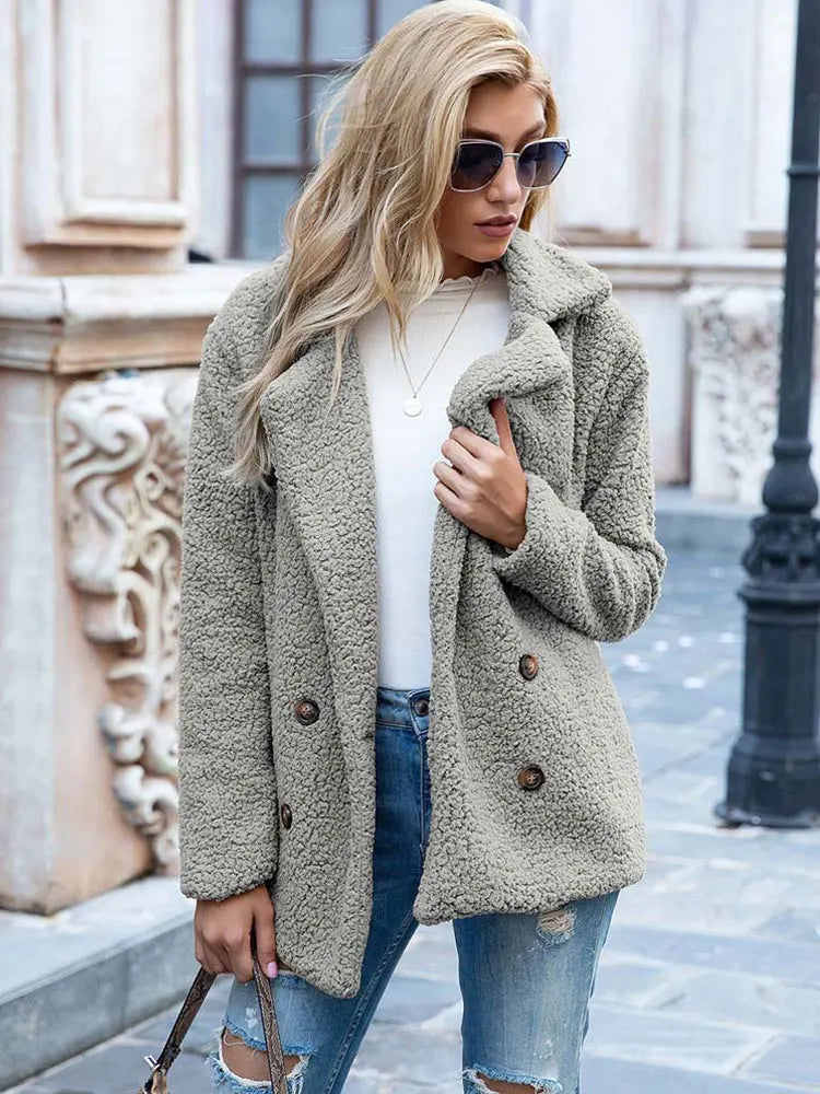 Jennifer | Cozy Teddy Fleece Coat - Picela