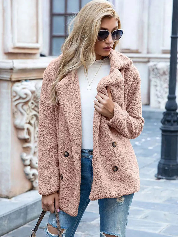 Jennifer | Cozy Teddy Fleece Coat - Picela