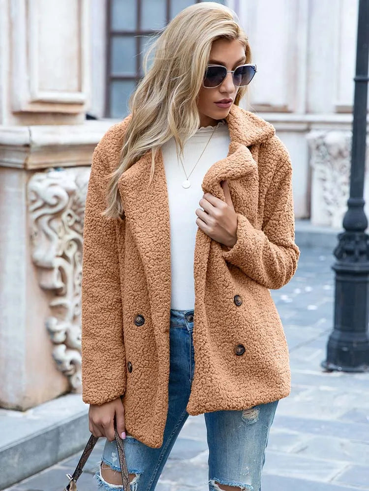 Jennifer | Cozy Teddy Fleece Coat - Picela