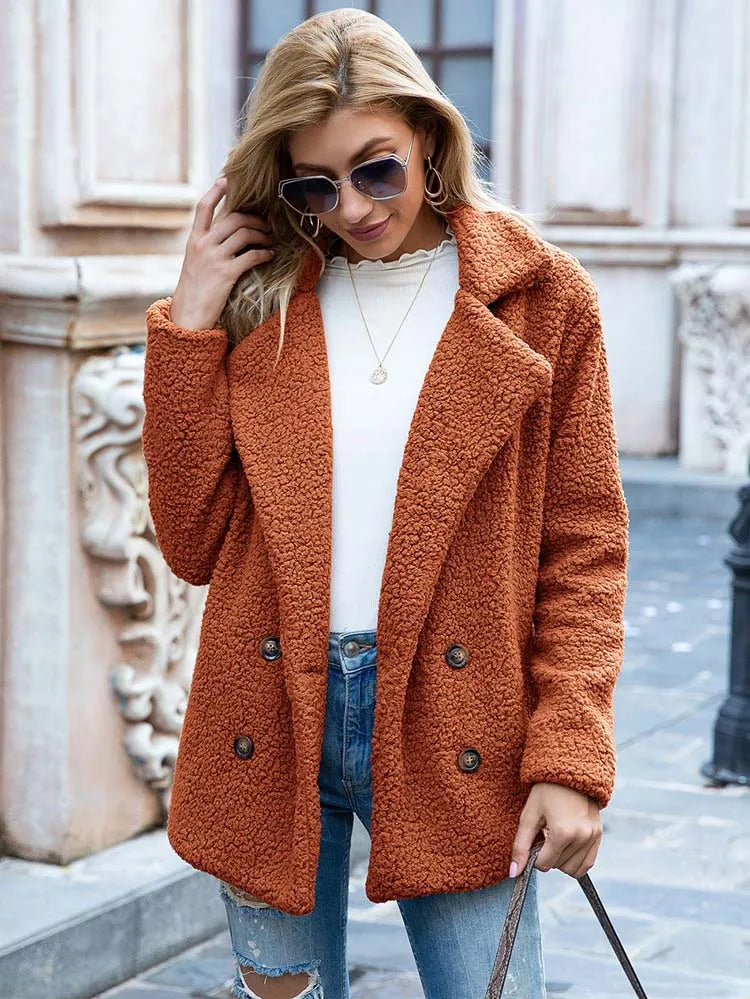 Jennifer | Cozy Teddy Fleece Coat - Picela
