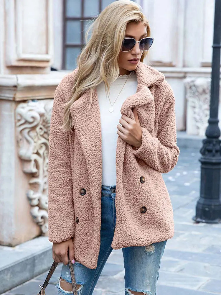 Jennifer | Cozy Teddy Fleece Coat - Picela