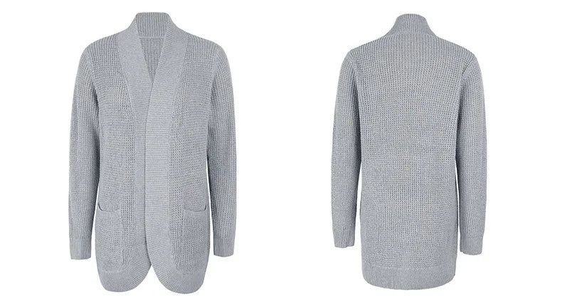 Jennifer | Cozy Waffle Knit Cardigan - Picela