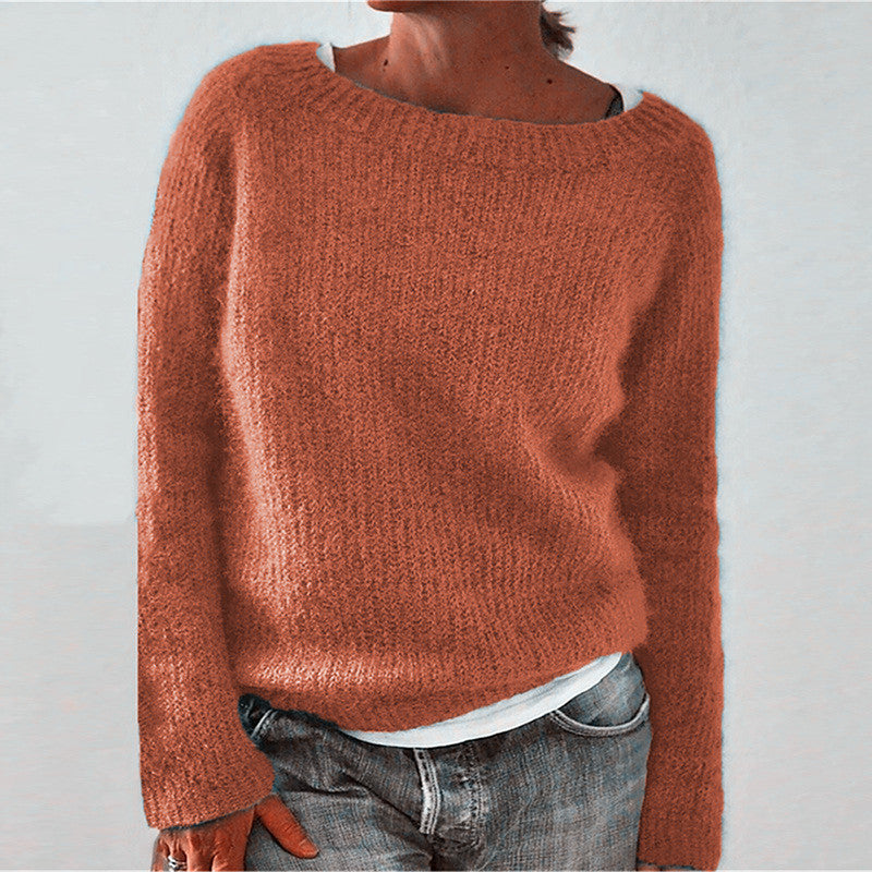 Jennifer | Elegant Boat-Neck Knit Sweater - Picela