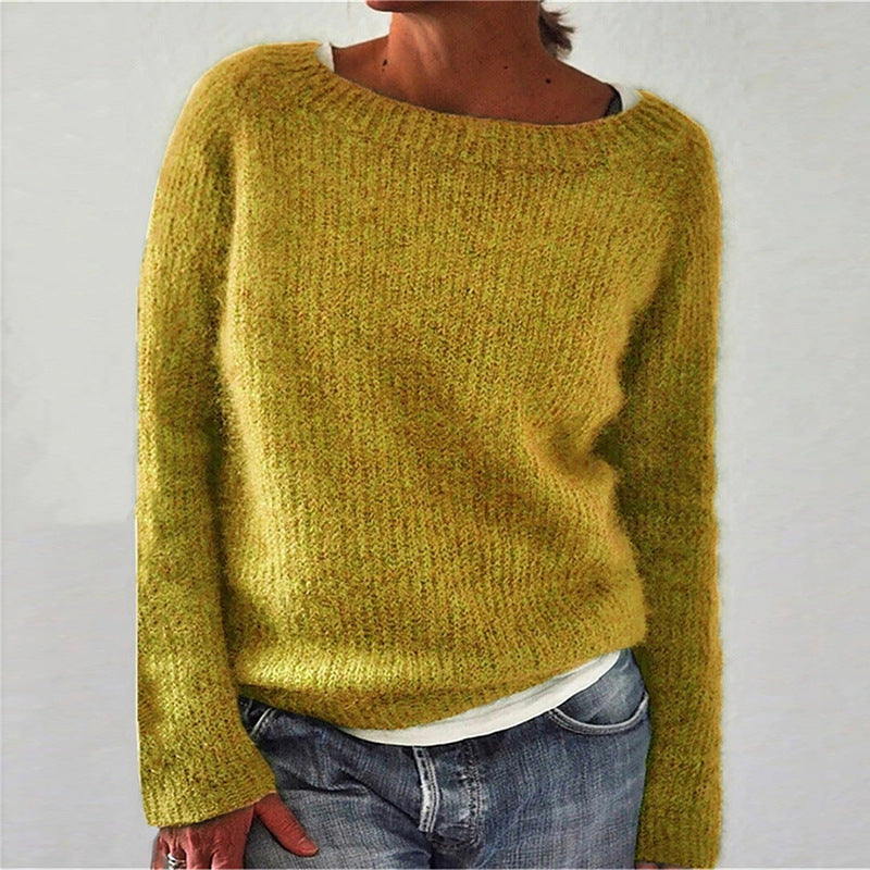 Jennifer | Elegant Boat-Neck Knit Sweater - Picela