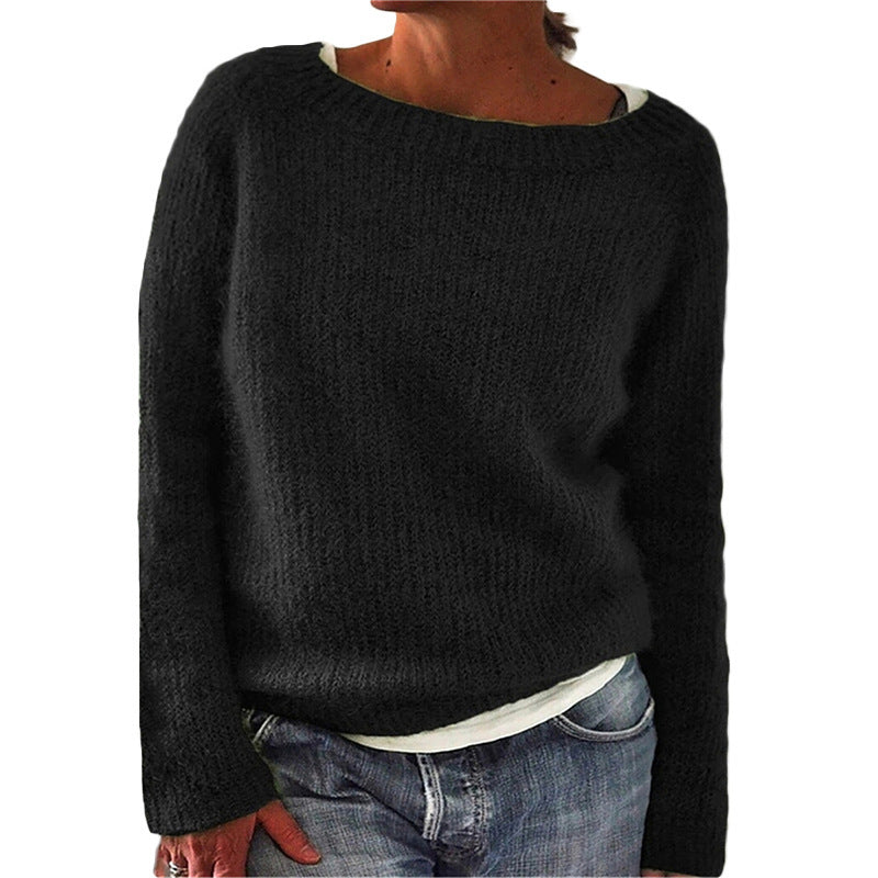 Jennifer | Elegant Boat-Neck Knit Sweater - Picela