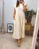 Jennifer | Elegant Ivory Maxi Dress - Picela