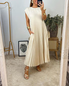 Jennifer | Elegant Ivory Maxi Dress - Picela