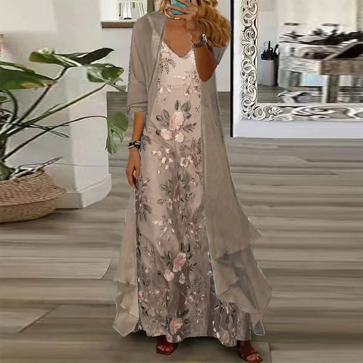 Jennifer | Elegant Maxi Two-Piece Set - Picela