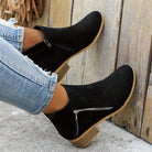 Jennifer | Elegant Suede Ankle Boots - Picela