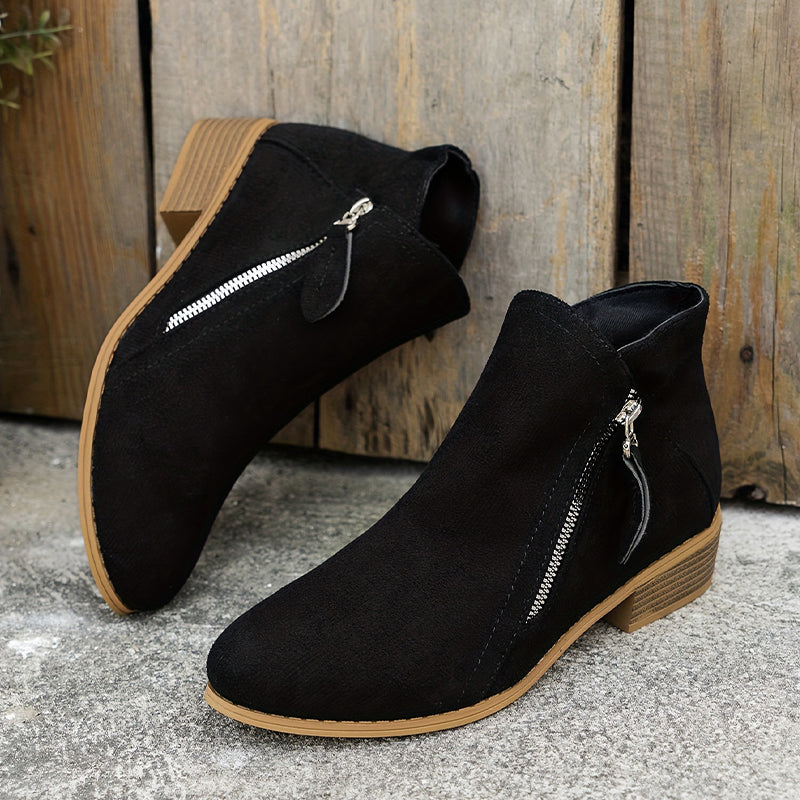 Jennifer | Elegant Suede Ankle Boots - Picela