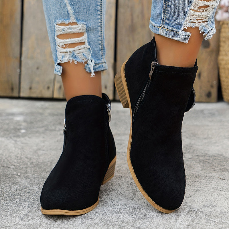 Jennifer | Elegant Suede Ankle Boots - Picela