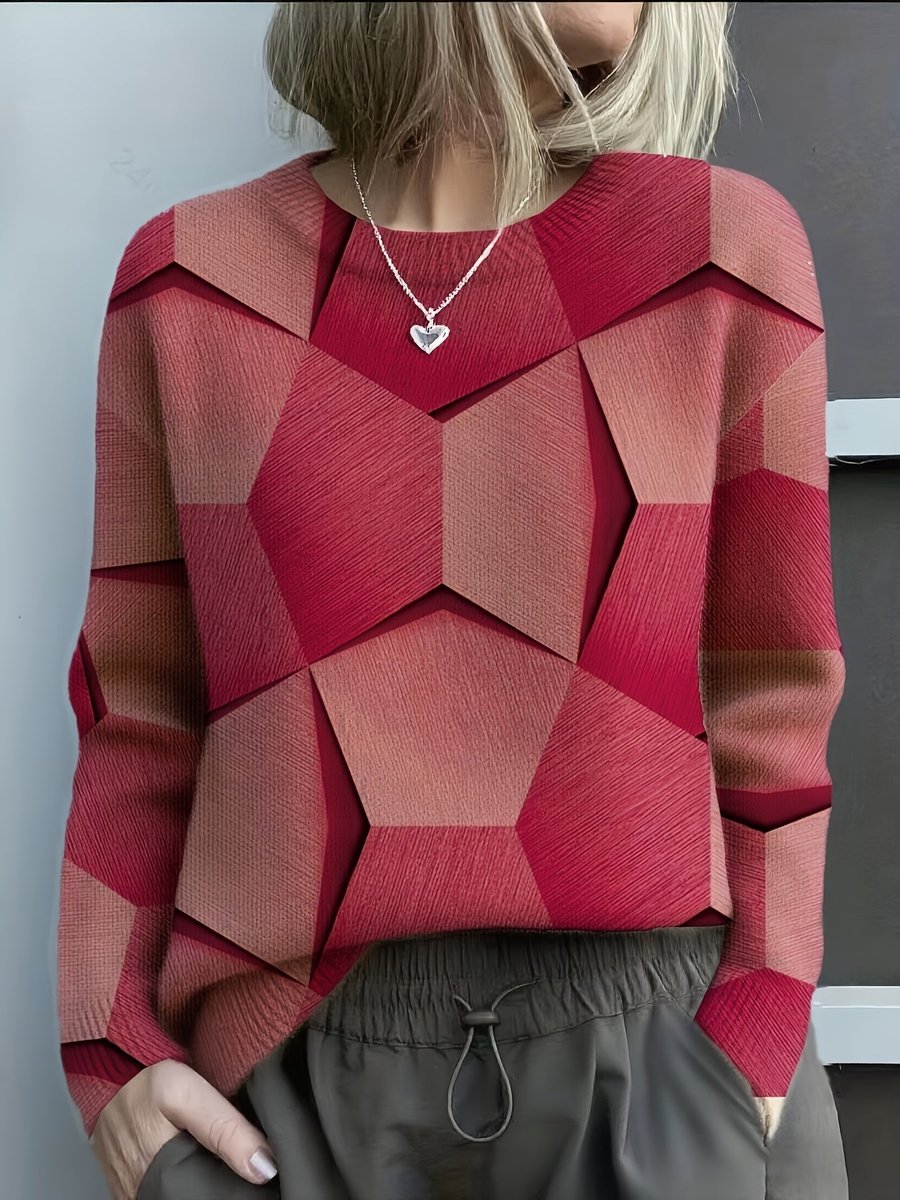 Jennifer | Stylish Geometric Sweater - Picela