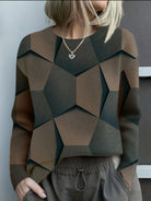 Jennifer | Stylish Geometric Sweater - Picela