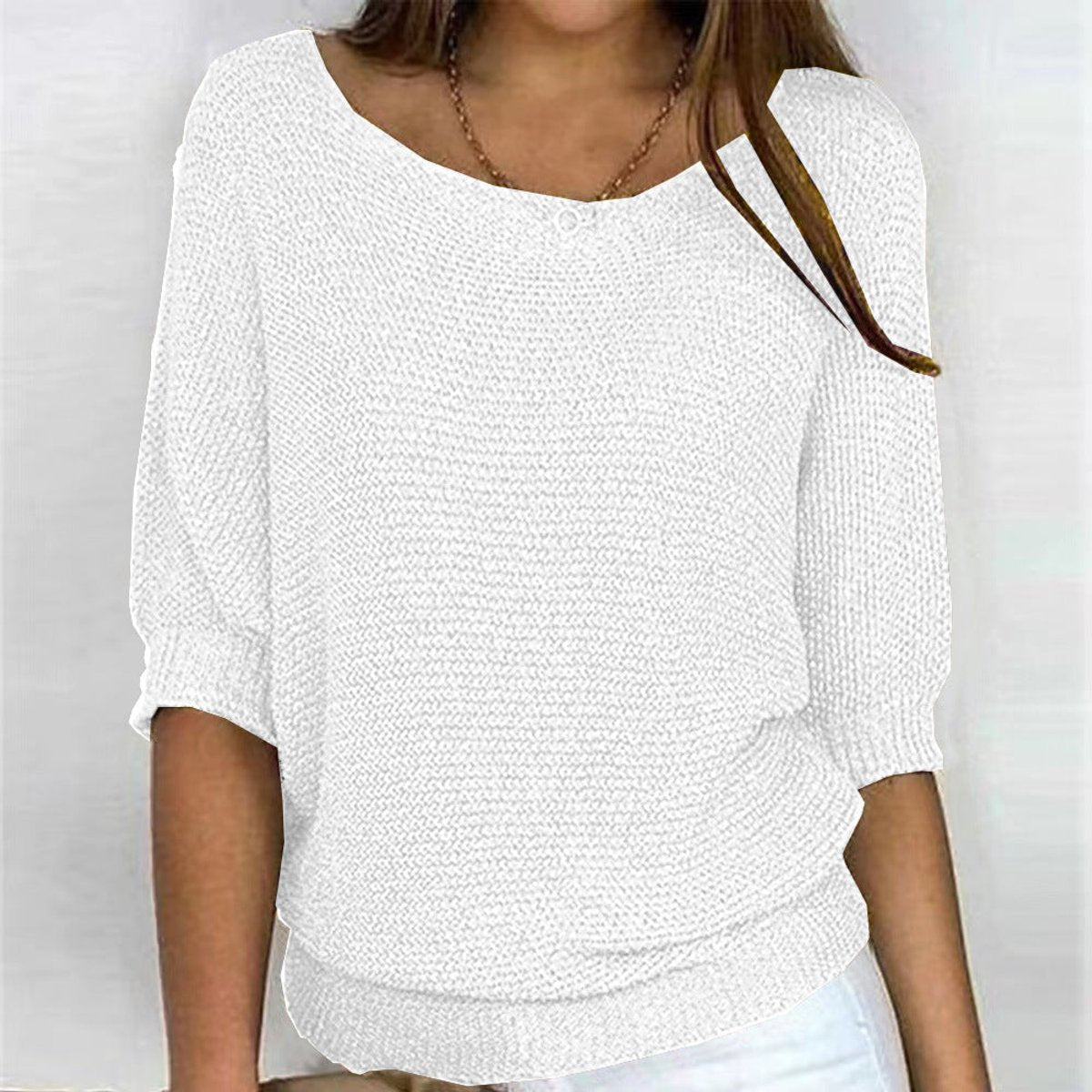 Jessica | Elegant Knit Batwing Sweater - Picela