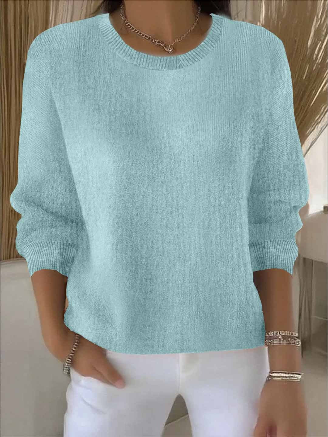 Jessica | Elegant Oversized Crewneck Sweater - Picela
