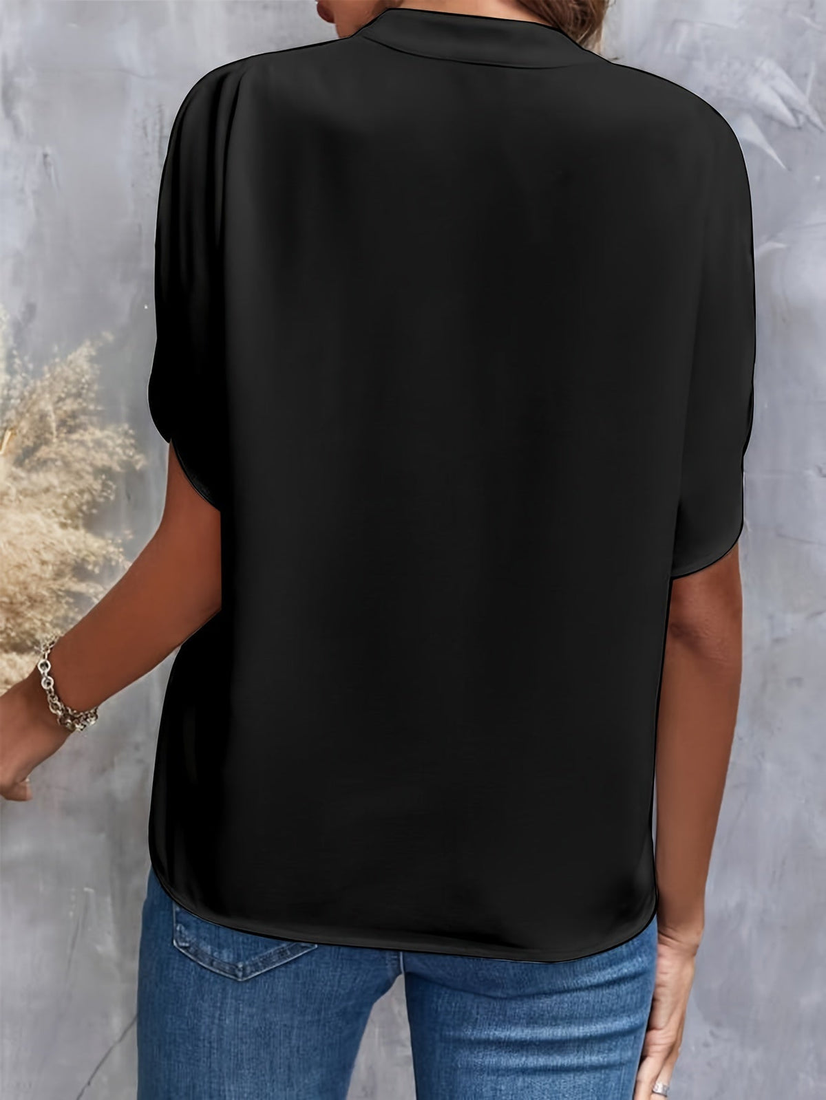 Jessica | Elegant Split-Sleeve Chiffon Blouse - Picela