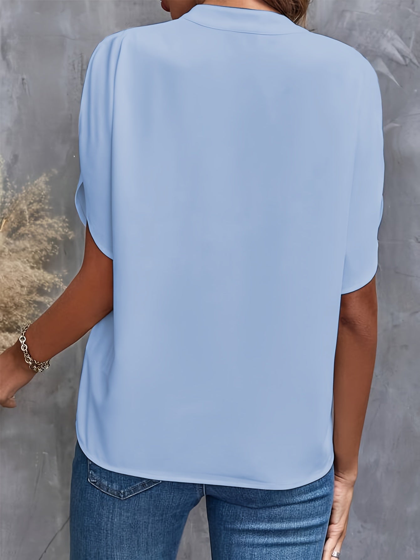 Jessica | Elegant Split-Sleeve Chiffon Blouse - Picela