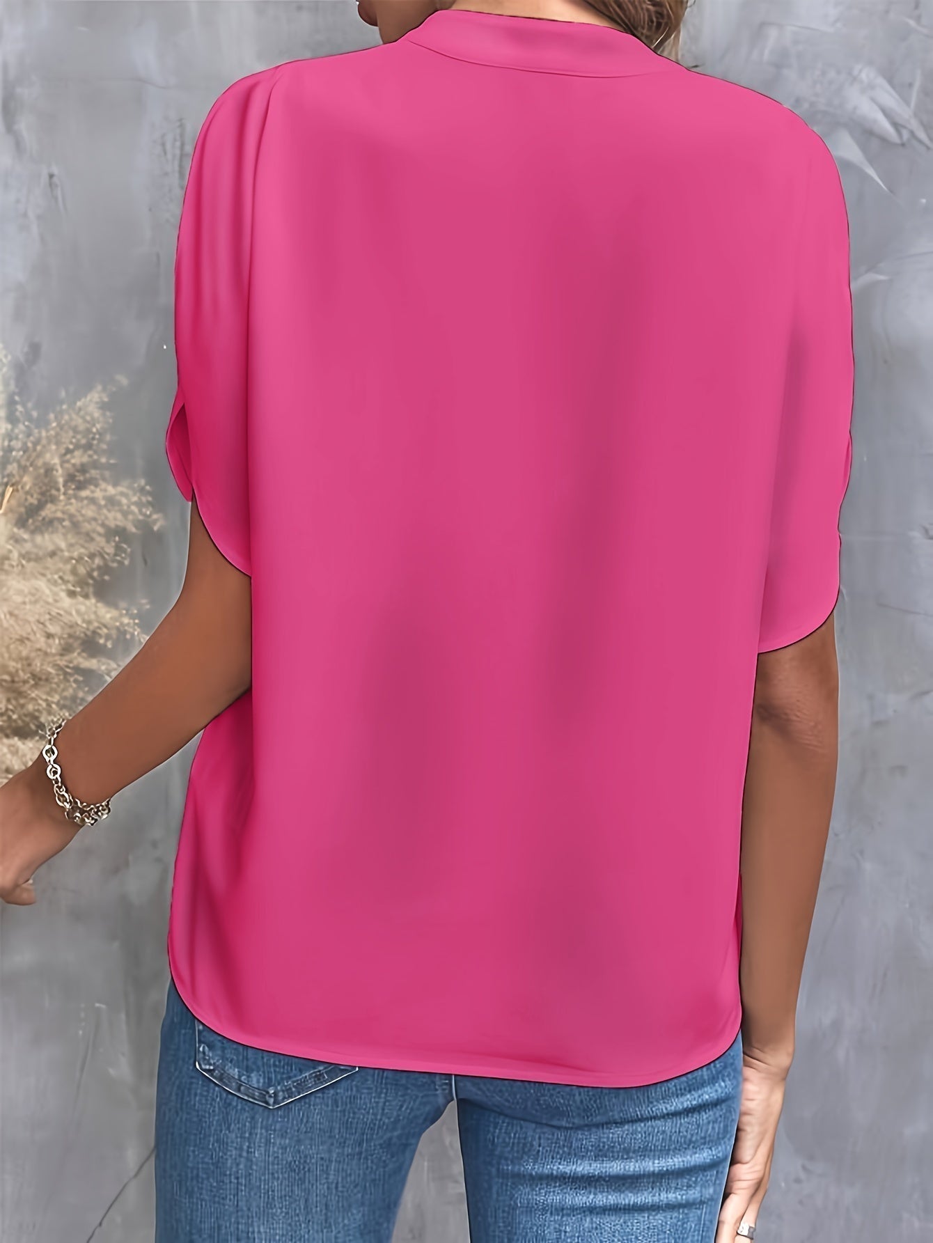 Jessica | Elegant Split-Sleeve Chiffon Blouse - Picela