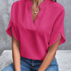 Jessica | Elegant Split-Sleeve Chiffon Blouse - Picela