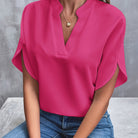 Jessica | Elegant Split-Sleeve Chiffon Blouse - Picela