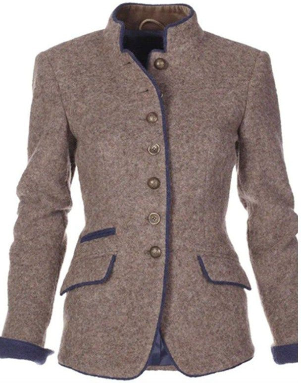 Jessica | Elegant Tailored Wool Jacket - Picela