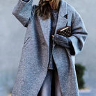 Jessica | Elegant Wool Longline Coat - Picela