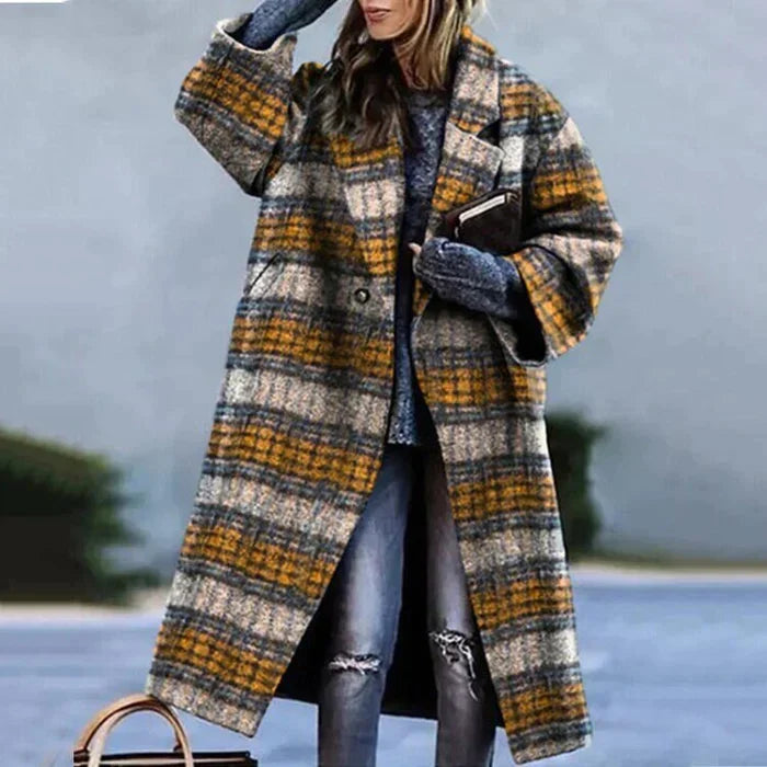 Jessica | Elegant Wool Longline Coat - Picela