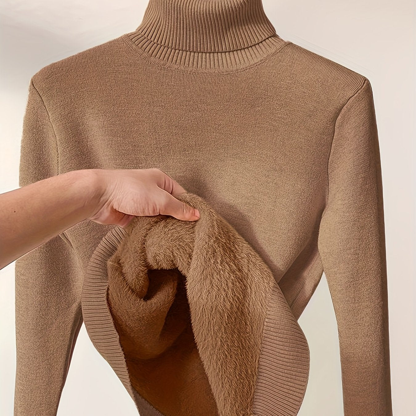 Jessica | Soft Fleece-Lined Turtleneck Sweater - Picela