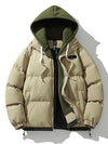Samantha | Stylish Contrast-Hood Puffer Jacket