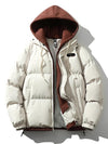 Samantha | Stylish Contrast-Hood Puffer Jacket