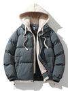 Samantha | Stylish Contrast-Hood Puffer Jacket