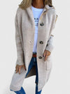 Elizabeth | Elegant Hooded Longline Cardigan