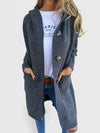 Elizabeth | Elegant Hooded Longline Cardigan