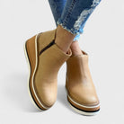 Kelly | Elegant Leather Platform Boots - Picela