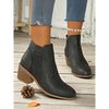 Jennifer | Elegant Perforated Ankle Boots