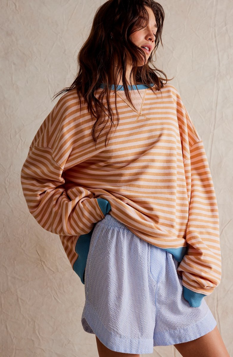 Kimberly | Classic Striped Oversized Sweater - Picela