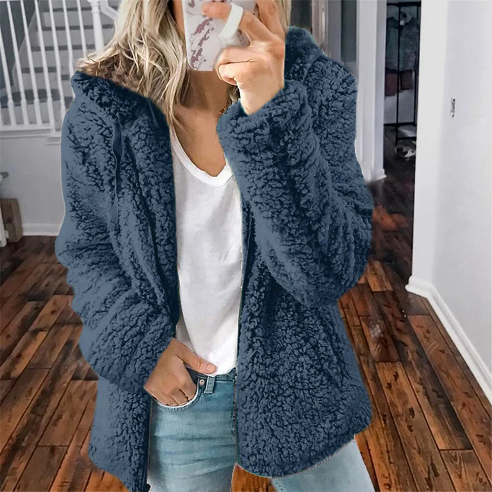 Kimberly | Cozy Sherpa Hooded Jacket - Picela