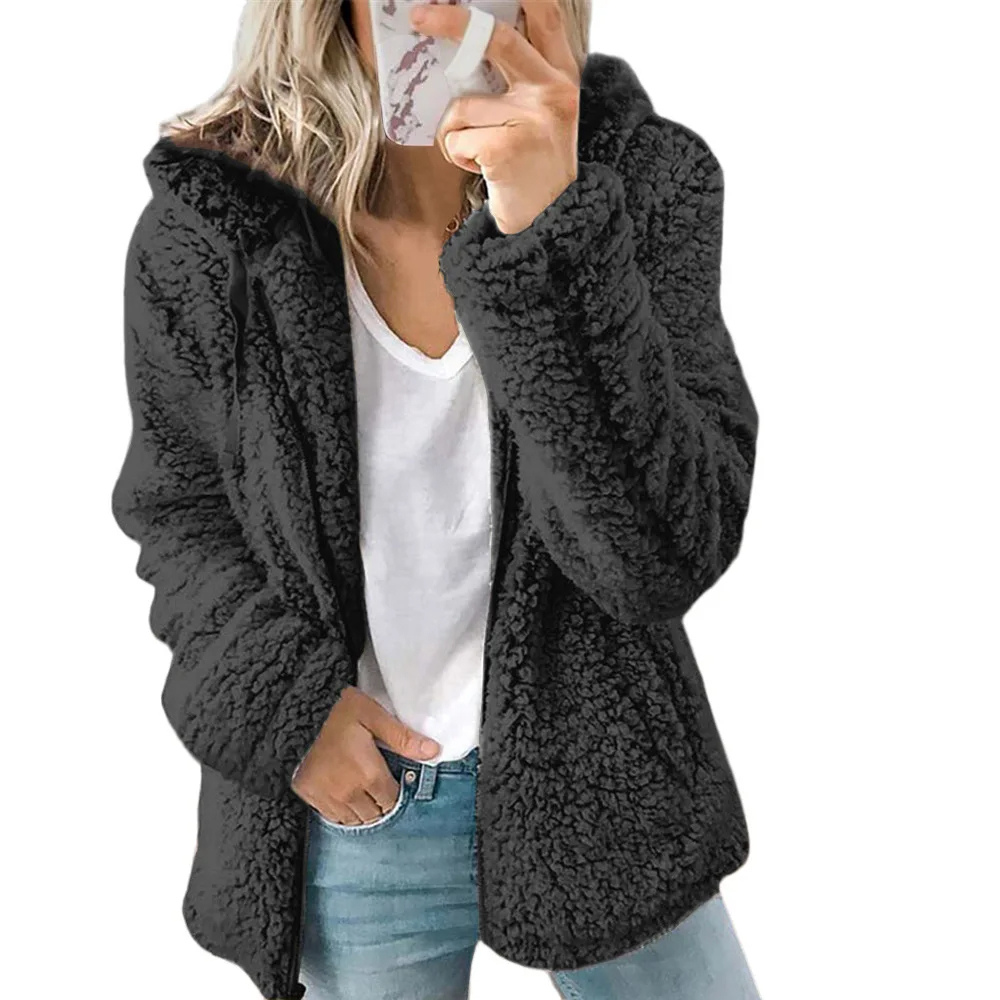 Kimberly | Cozy Sherpa Hooded Jacket - Picela