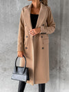 Kimberly | Elegant Double-Breasted Longline Coat - Picela
