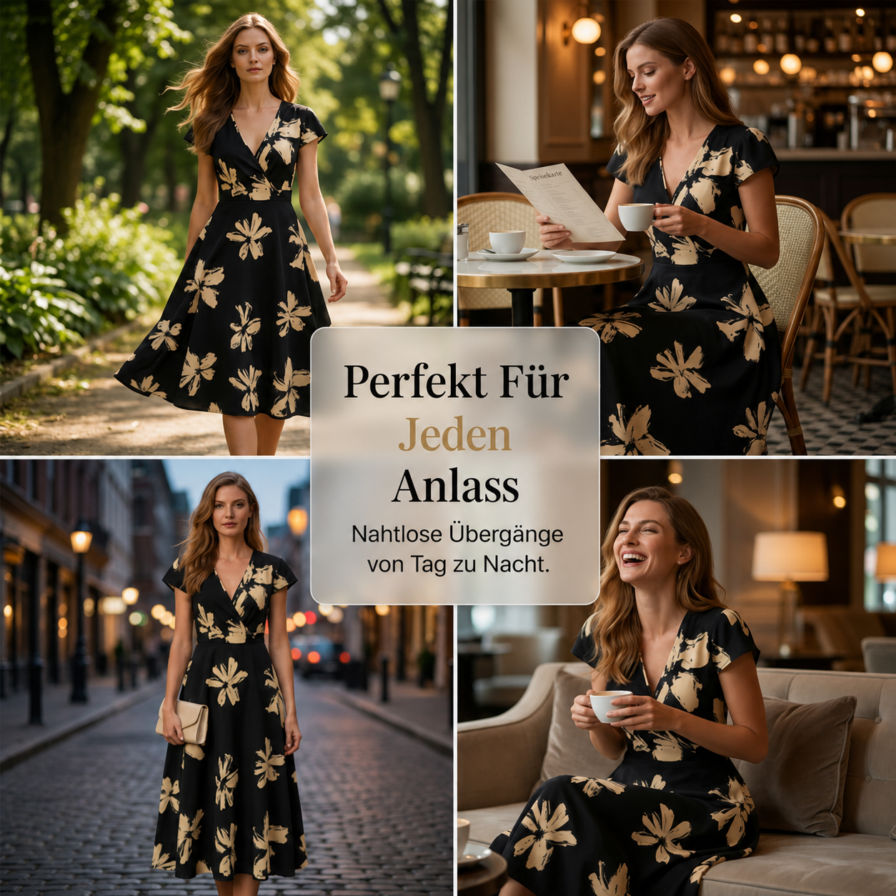 Kimberly | Elegant Flutter-Sleeve Midi Dress - Picela