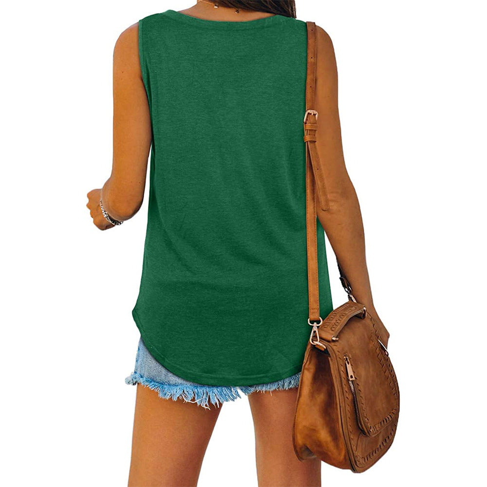 Kimberly | Elegant V-Neck Sleeveless Top - Picela