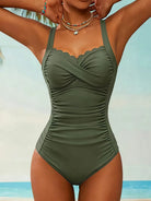 Kimberly | Flattering Ruched Sweetheart Swimsuit - Picela