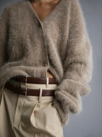 Laura | Cozy Fuzzy Oversized Cardigan - Picela