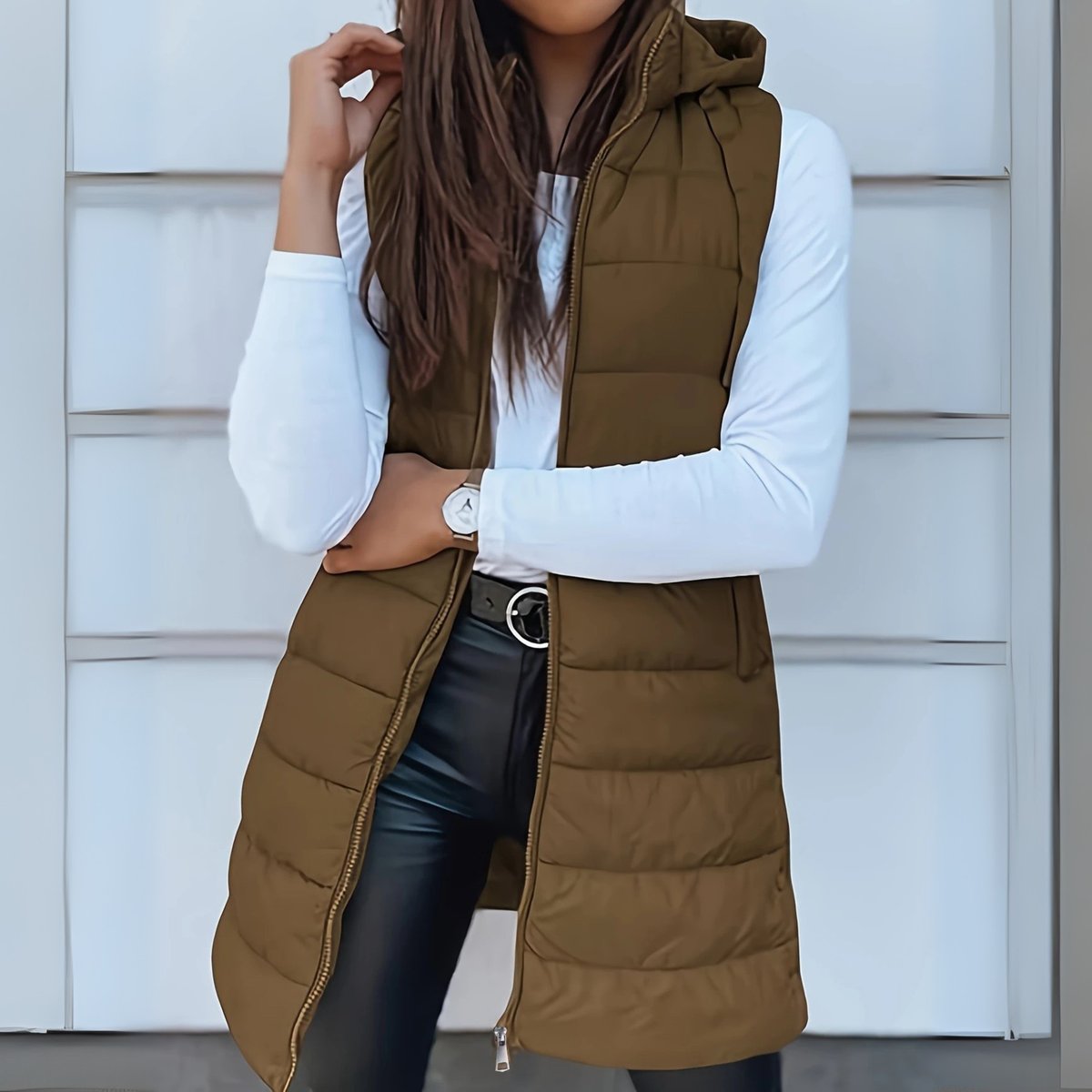 Laura | Cozy Quilted Hooded Vest - Picela