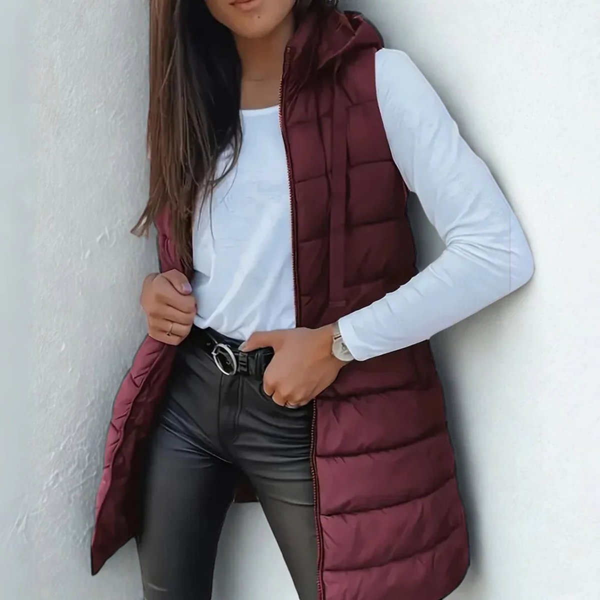 Laura | Cozy Quilted Hooded Vest - Picela