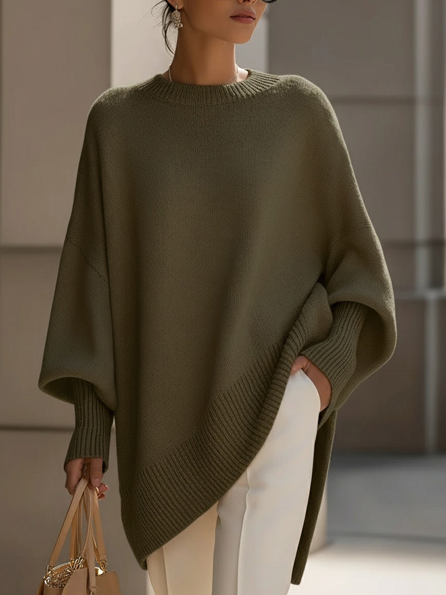 Laura | Elegant Oversized Batwing Sweater - Picela